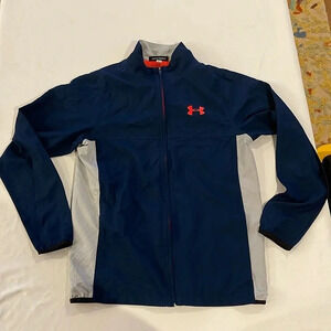 Under Armor Men's Size small Full Zip Lightweight 1248452 Warm Up‎ jacket EUC